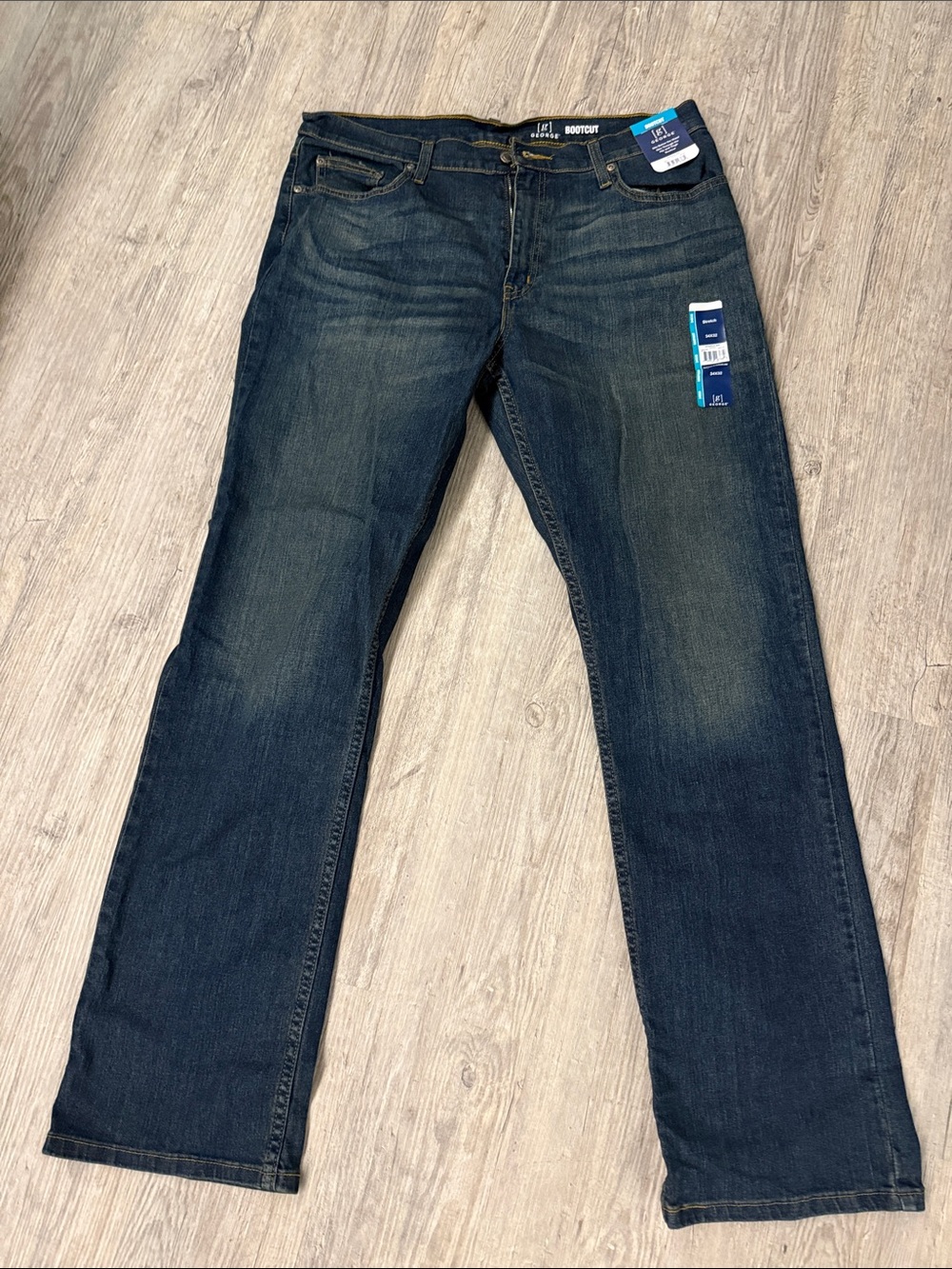 George Men’s Dark Indigo Bootcut Jeans